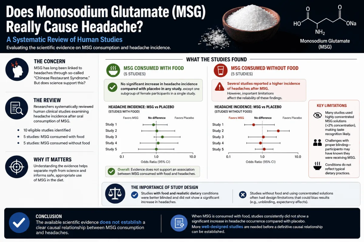 Does Monosodium Glutamate Really Cause Headache? A Systematic Review of Human Studies