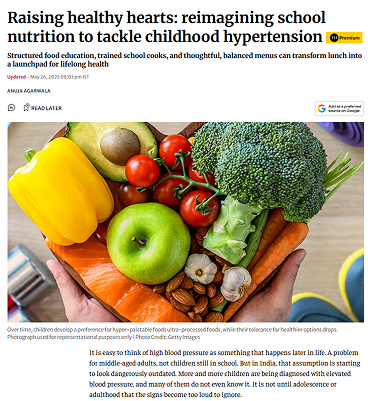 Raising healthy hearts: reimagining school nutrition to tackle childhood hypertension