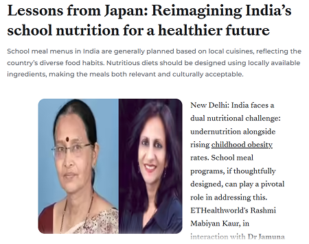 Lessons from Japan: Reimagining India’s school nutrition for a healthier future