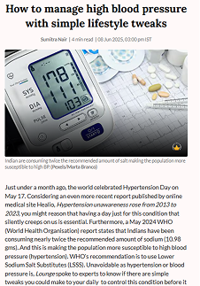 How to manage high blood pressure with simple lifestyle tweaks