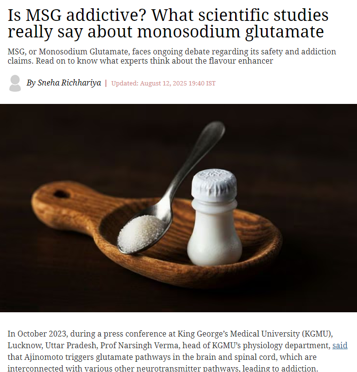 Is MSG addictive? What scientific studies really say about monosodium glutamate