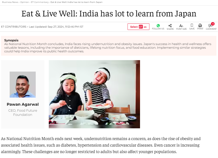 Eat & Live Well: India has lot to learn from Japan