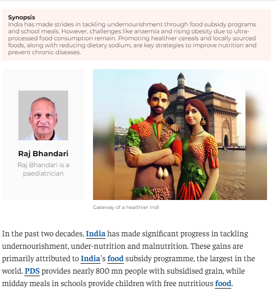 Why it's high time to rethink India's diet choices for a healthier nation