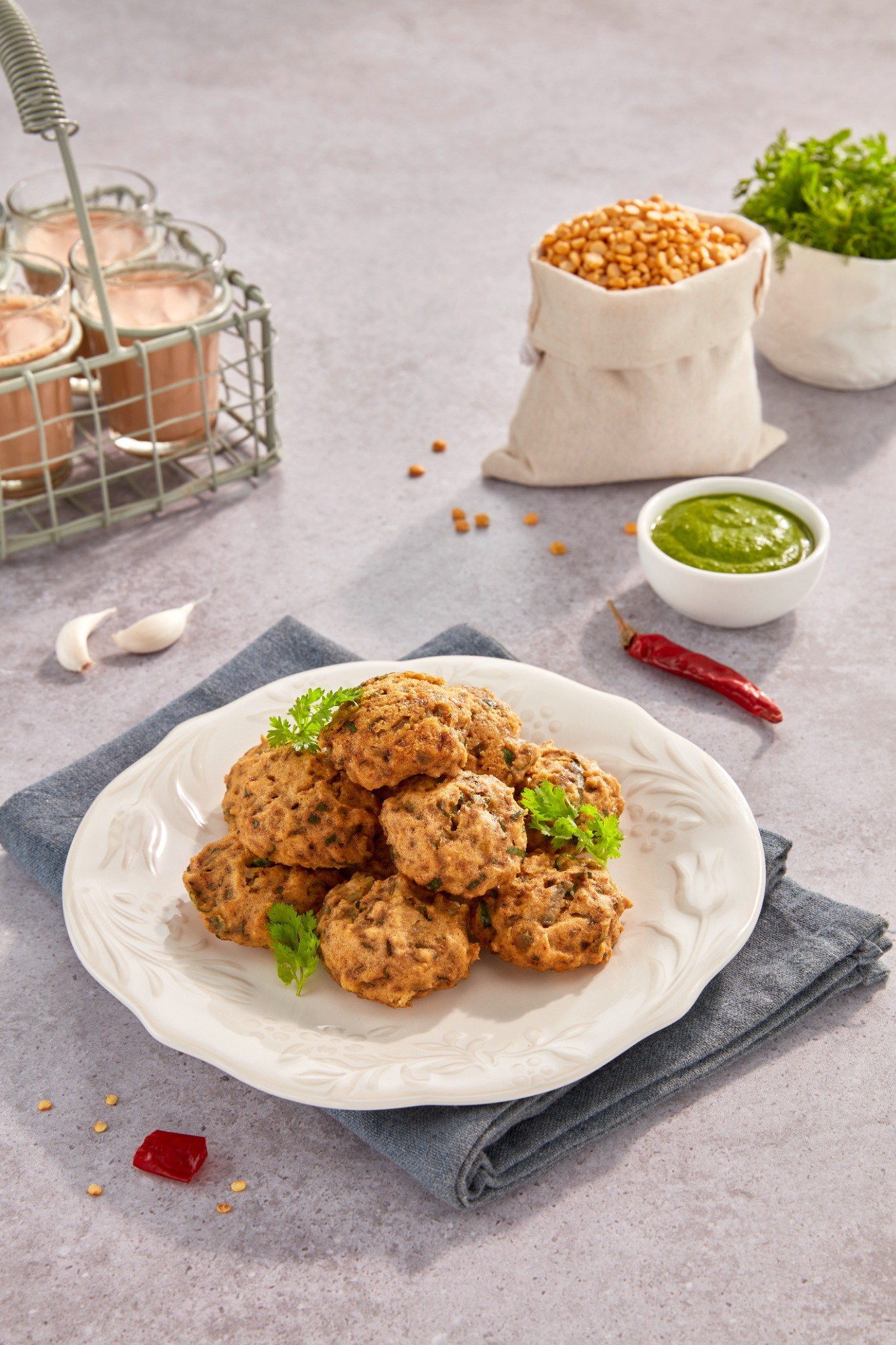 Bafauri (Steamed Chickpea Dumplings)